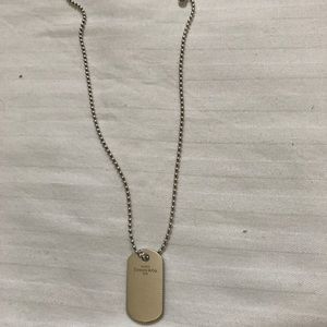 Tiffany & Co. dogtag necklace